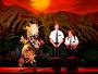 Gavin Creel (Elder Price) and Jared Gertner (Elder Cunningham) in The Book of Mormon. Photo by Joan Marcus