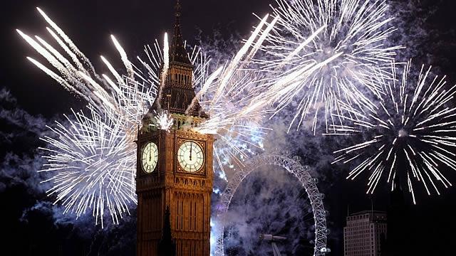 london NYE fireworks