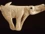 Spear thrower made from reindeer antler, sculpted as a mammoth. Found in the rock shelter of Montastruc, France, c. 13,000–14,000 years old. Copyright: The Trustees of the British Museum