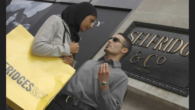 Shoppers outside Selfridges, London. Copyright Britain on View