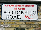 Portobello Road, London street sign