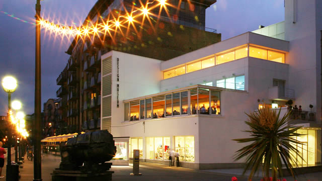 Design Museum at night. Photo by Luke Hayes