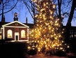 Exterior of the Geffrye Museum on a December evening. By Mark Schlossman
