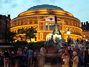 Prommers queue outside the Royal Albert Hall before a concert. Chris Christodoulou