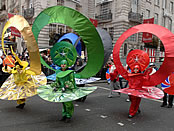 The Borough entry for Brent in the New Years Day Parade & Festival London which took place today in London 2009 in front of an estimated 550,000 spectators