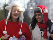 Girls enjoy the VIP Shopping Day in London's West End