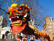 Colourful dragon, Chinese New Year. Image coutesy of britainonview/Grant Pritchard