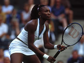 Venus Williams at The Championships, Wimbledon, London. Copyright Britainonview / Andrew Orchard