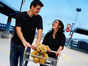Couple at the airport