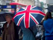 British umbrella in London. Copyright Britain on View