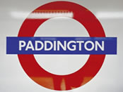 Paddington station sign. Copyright Britain on View