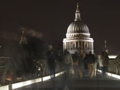 Millennium Bridge at Night.