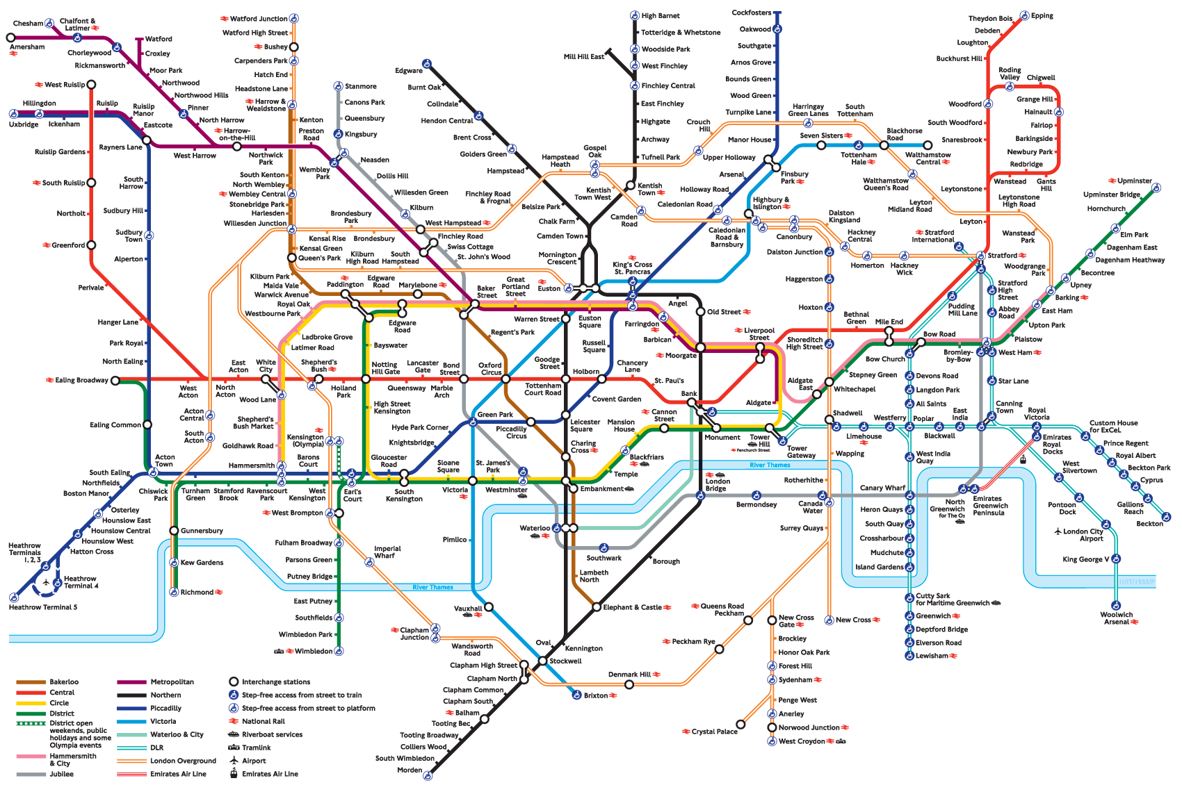 london underground map