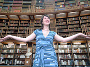 Student with books in British Library ©VisitBritain/ Eric Nathan