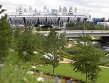 Olympic Park.View looking towards the Olympic Stadium across the Northen Parklands of The Olympic Park. Picture taken on 4 July 2012 by David Poultney. Copyright: ODA