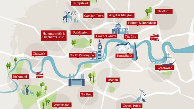London Areas Map Things To Do Visitlondon