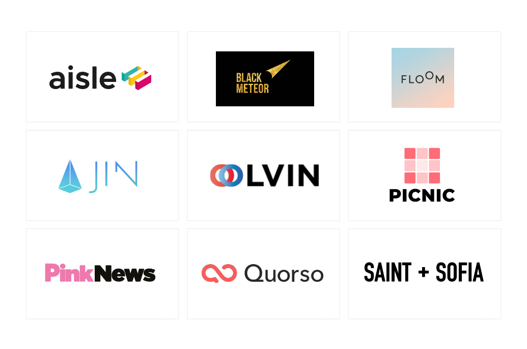 Creative Industries sector company logos.