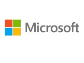 Microsoft logo on white background