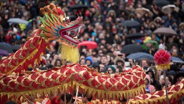 Chinese New Year is celebrated in London.