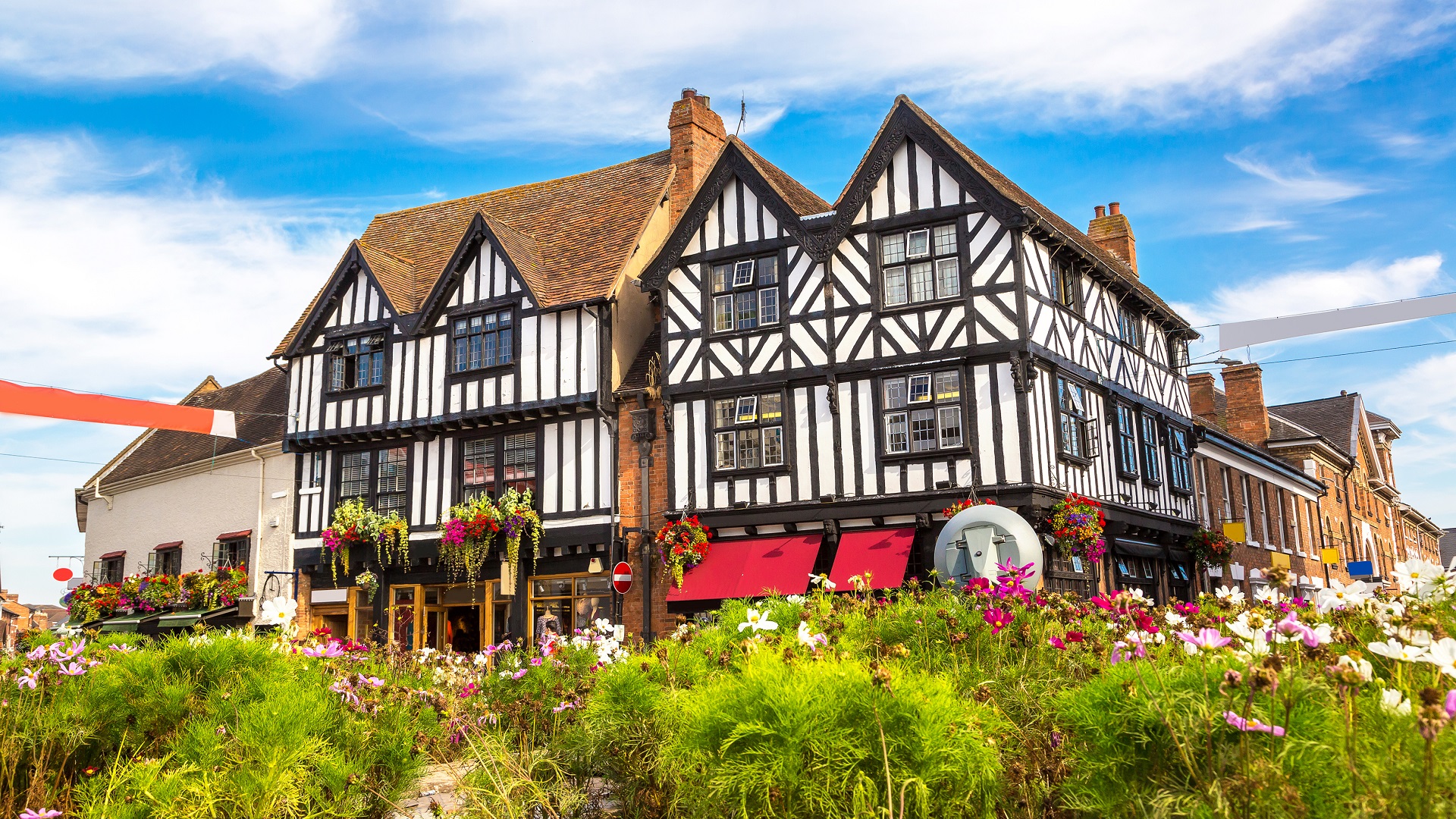 Tudor Gebäude in Stratford-upon-Avon. Bild mit Genehmigung von VisitBritain