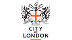 City of London Corporation logo, including a shield and the wording City of London.