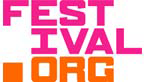 The FESTIVAL.ORG logo showing the wording FESTIVAL.ORG in pink and orange.