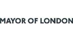 Mayor of London logo with the wording "MAYOR OF LONDON" in black.