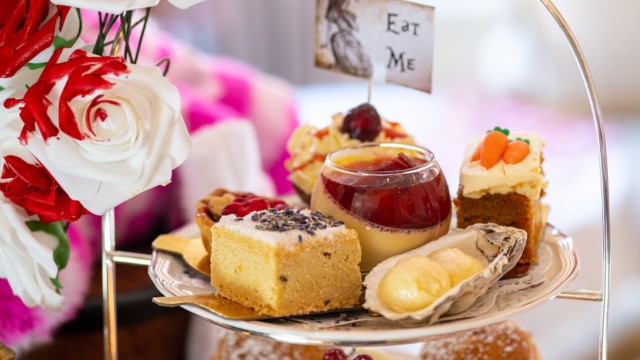 Book your seat at The Hatter’s Tea Party at Egerton House Hotel. Image courtesy of Egerton House Hotel.