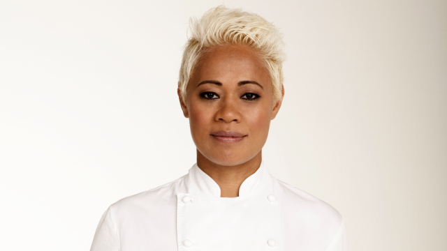 Meet Monica Galetti, chef proprietor at Mere Restaurant. Image courtesy of Mere restaurant Chef proprietor Moni Galetti posing for a portrait.