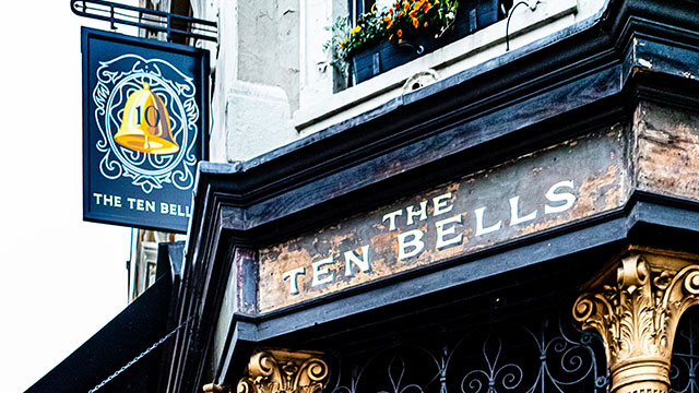 The exterior of The Ten Bells pub