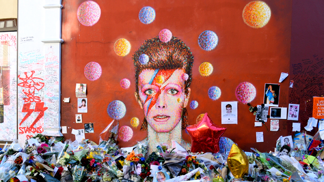 David Bowie mural in Brixton.