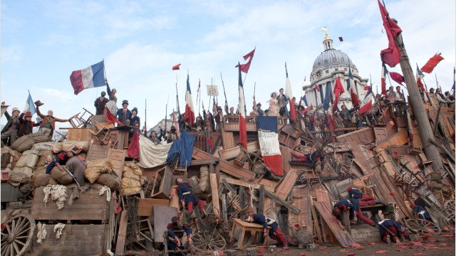 Les Misérables being filmed at the Old Royal Naval College, Greenwich. Image courtesy of the Old Royal Naval College. Les Misérables being filmed at the Old Royal Naval College, Greenwich.