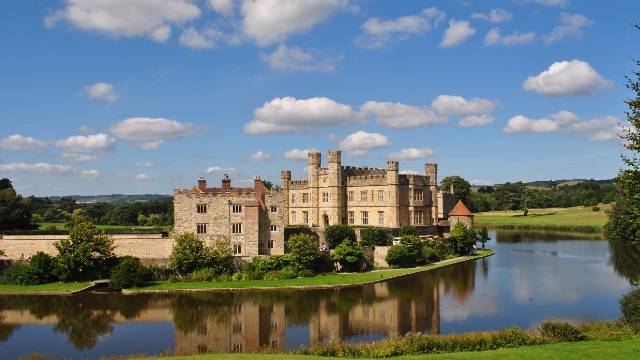 Leeds Castle on a sunny day makes a great day trip from London.
