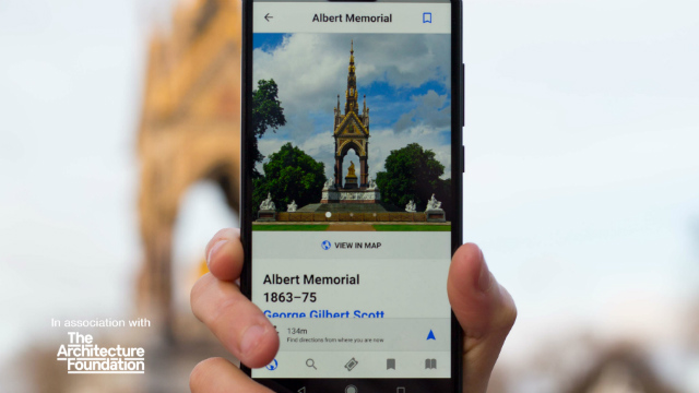 London Architecture Guide app. Image courtesy of The Architecture Foundation.