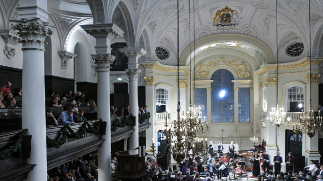A concert inside London's St Martin-in-the-Fields Church.