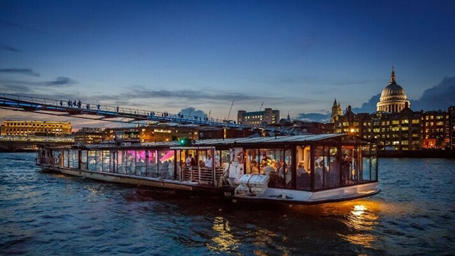 Bateaux London river cruises, Image courtesy of Mastercard.