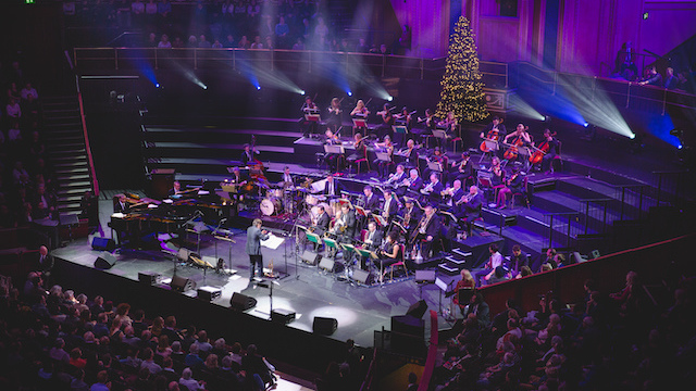 Guy Barker’s Big Band Christmas playing on stage at Royal Albert Hall in London.