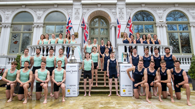 The Boat Race Crews 2022. Image courtesy of Benedict Tufnell Row 360 and BRCL.