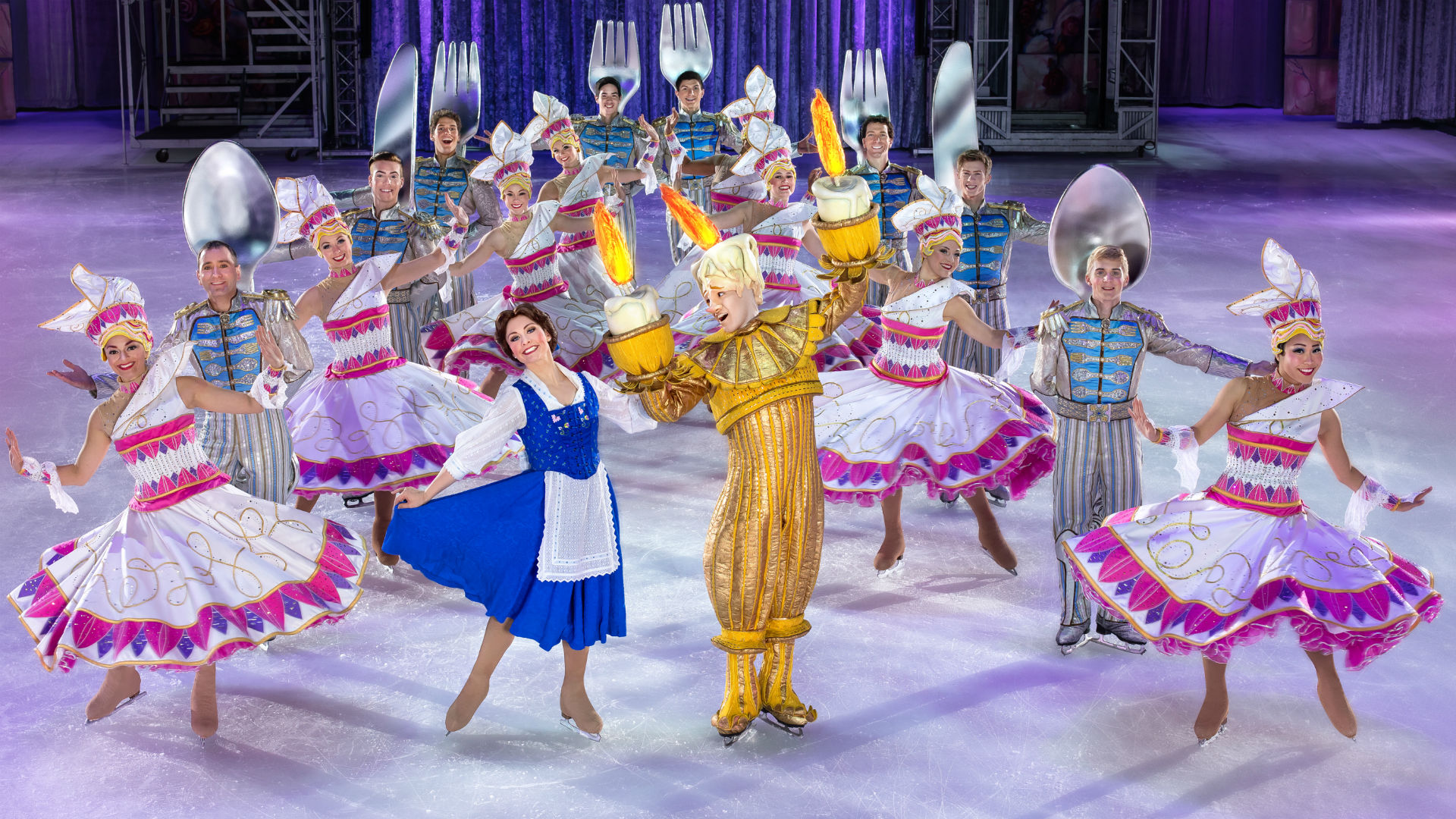 Disney On Ice presents Dream Big at the O2. Image courtesy of Instinct PR. Disney characters on the ice at Disney On Ice presents Dream Big at the O2 Arena