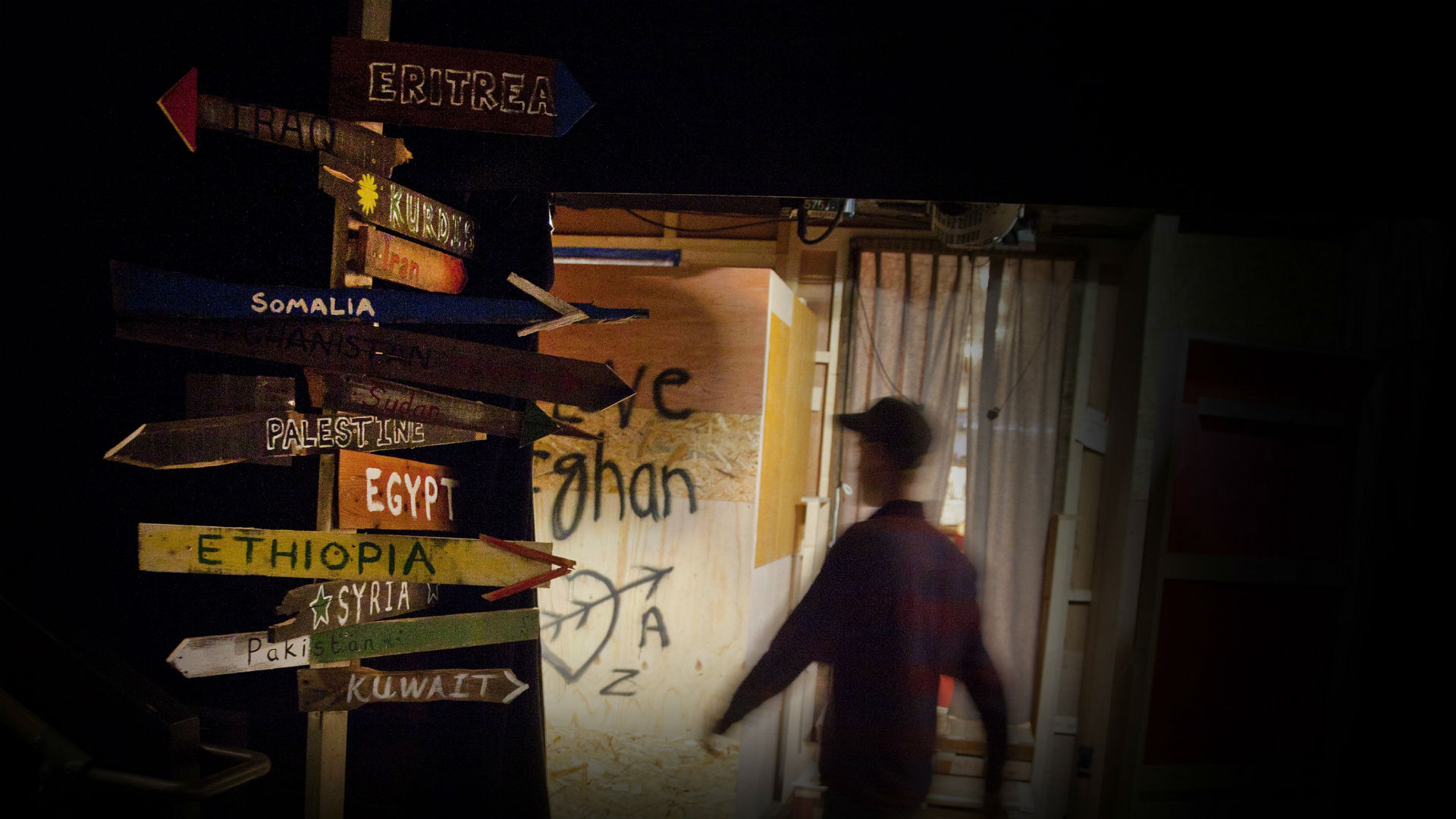 Production image for The Jungle at The Playhouse Theatre