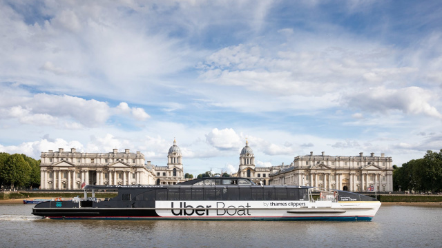 Image reproduite avec la permission de: Uber Boat by Thames Clippers