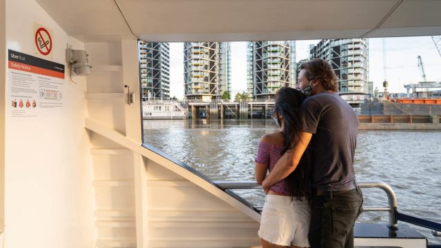 Image reproduite avec la permission de: Uber Boat by Thames Clippers
