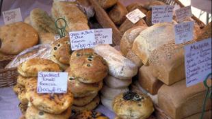 A selection of breads at Berwick Street Market. Image courtesy of Berwick Street Market.