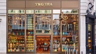 Exterior of TWG Tea Leicester Square. Image courtesy of TWG Tea.