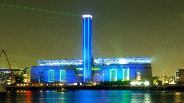 Tate Gallery Building at Night