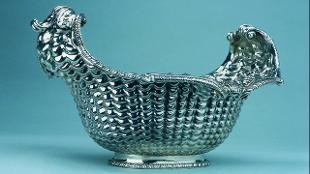 A silver object from the London Silver Vaults. Image courtesy of London Silver Vaults.