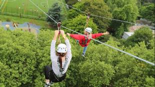 Travel 225 metres along one of our 4 zip wires. Image courtesy of Zip Now London.