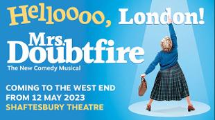 Mrs Doubtfire the musical, at the Shaftesbury Theatre. Image courtesy of See Tickets.