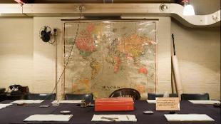 The Cabinet Room at the Churchill War Rooms. Photo: Richard Ash. Image courtesy of IWM.