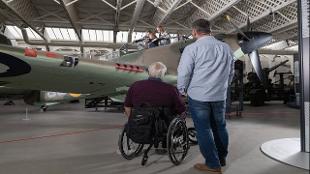 Fun for all the family with interative exhibits at IWM Duxford. Image courtesy of Golden Tours.